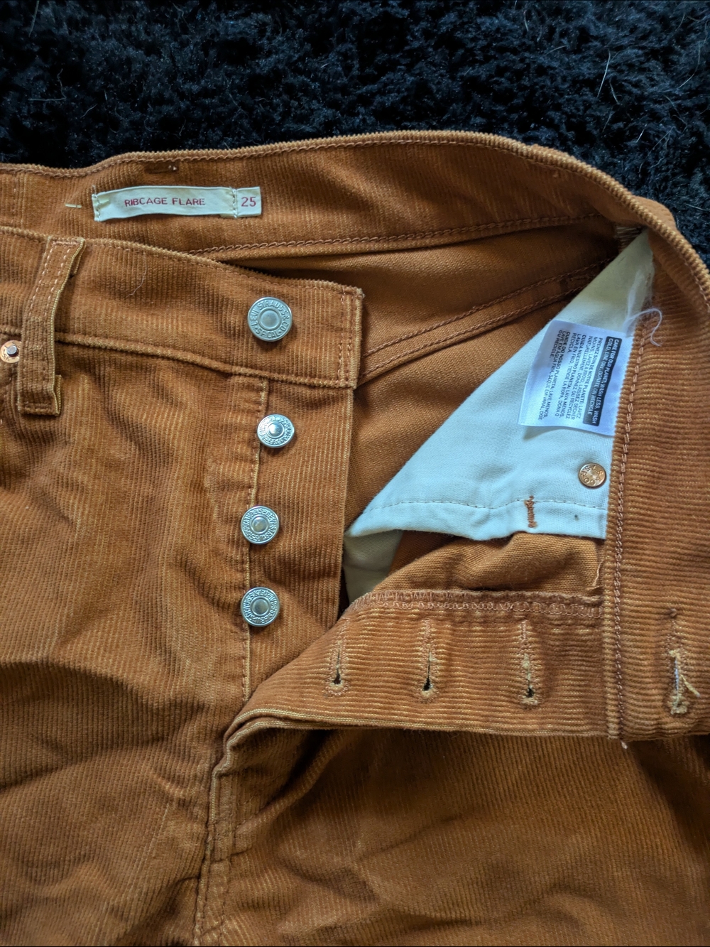 Levi's Rust Brown Bootcut Pants - Picture 3 of 4